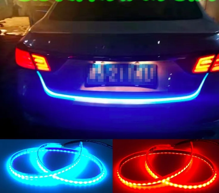 Новое поступление задний фонарь двухцветная Гибкая drl с сигналами поворота