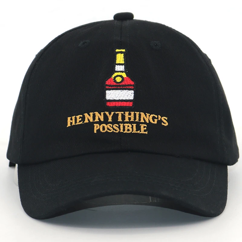 New henny bottle embroidery cap cotton adjustable thing's possible fashion dad hat hip hop snapback hats casual caps | Аксессуары