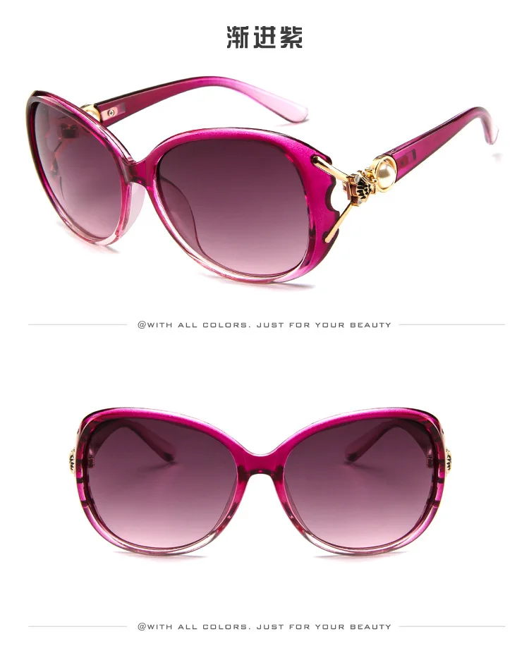 

2019 Oversized Pearl Sunglasses Women Brand Designer Vintage Women Sunglass Fashion Big Frame Eye Sun Glasses Shades UV400