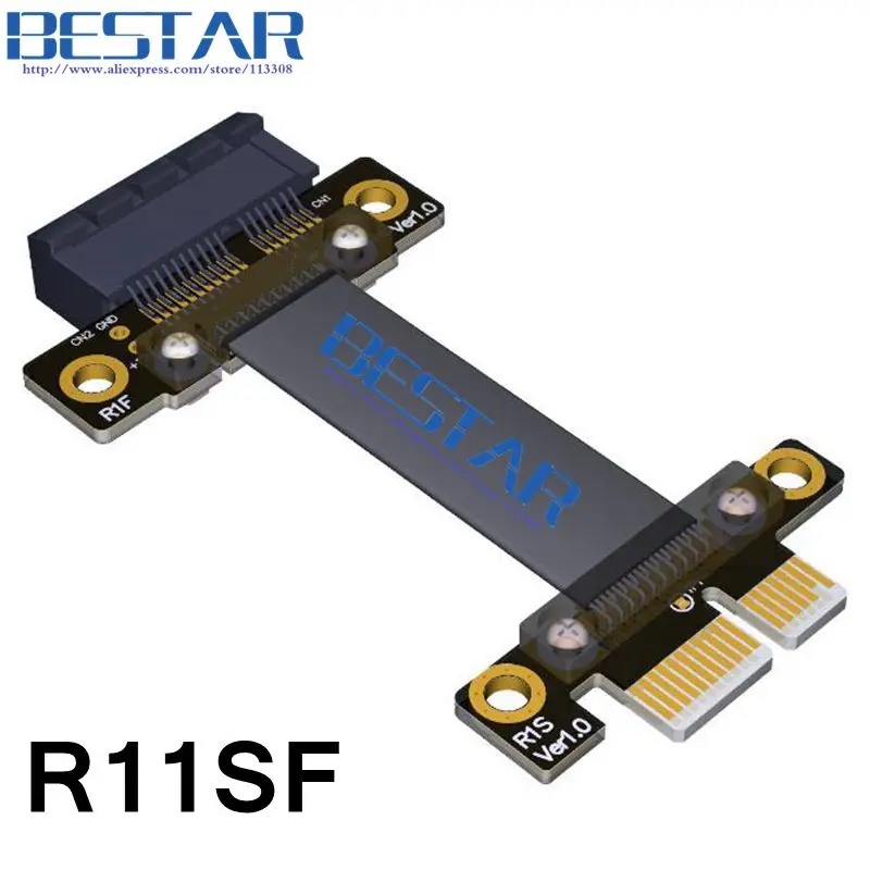 PCI Express Gen3 8G/bps гибкий переместить кабель 1 фут 2 фута PCI-E 1X на 1x слот расширения
