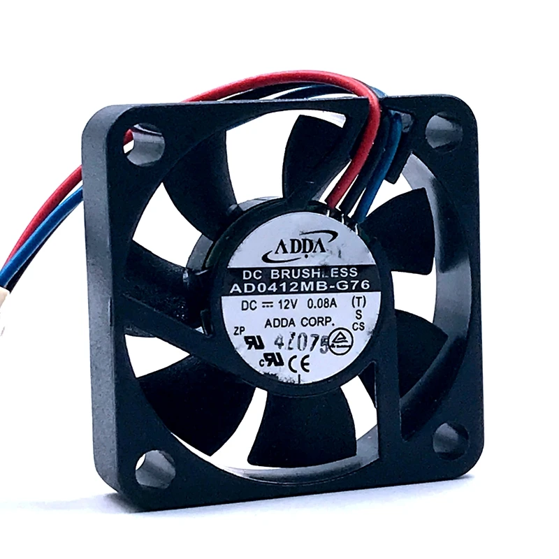 10 шт. для ADDA AD0412MB G76 4010 40 мм DC 12 В 0.08A Ультра тихий вентилятор двойной