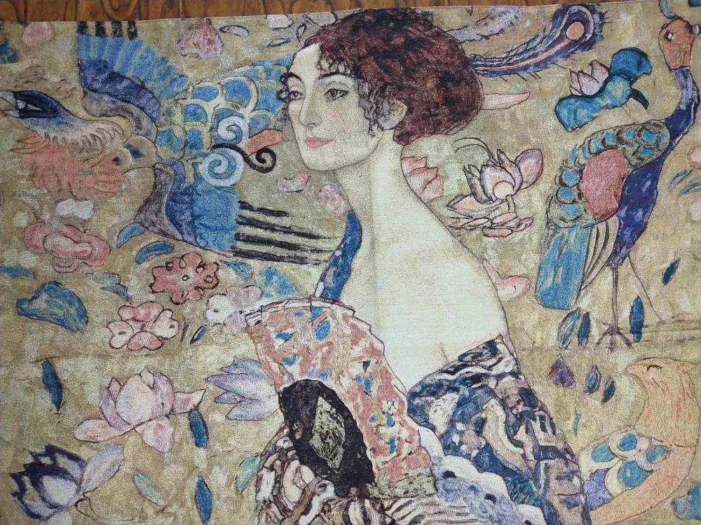 Всемирно известная картина Klimt платье веера женское украшение для картины
