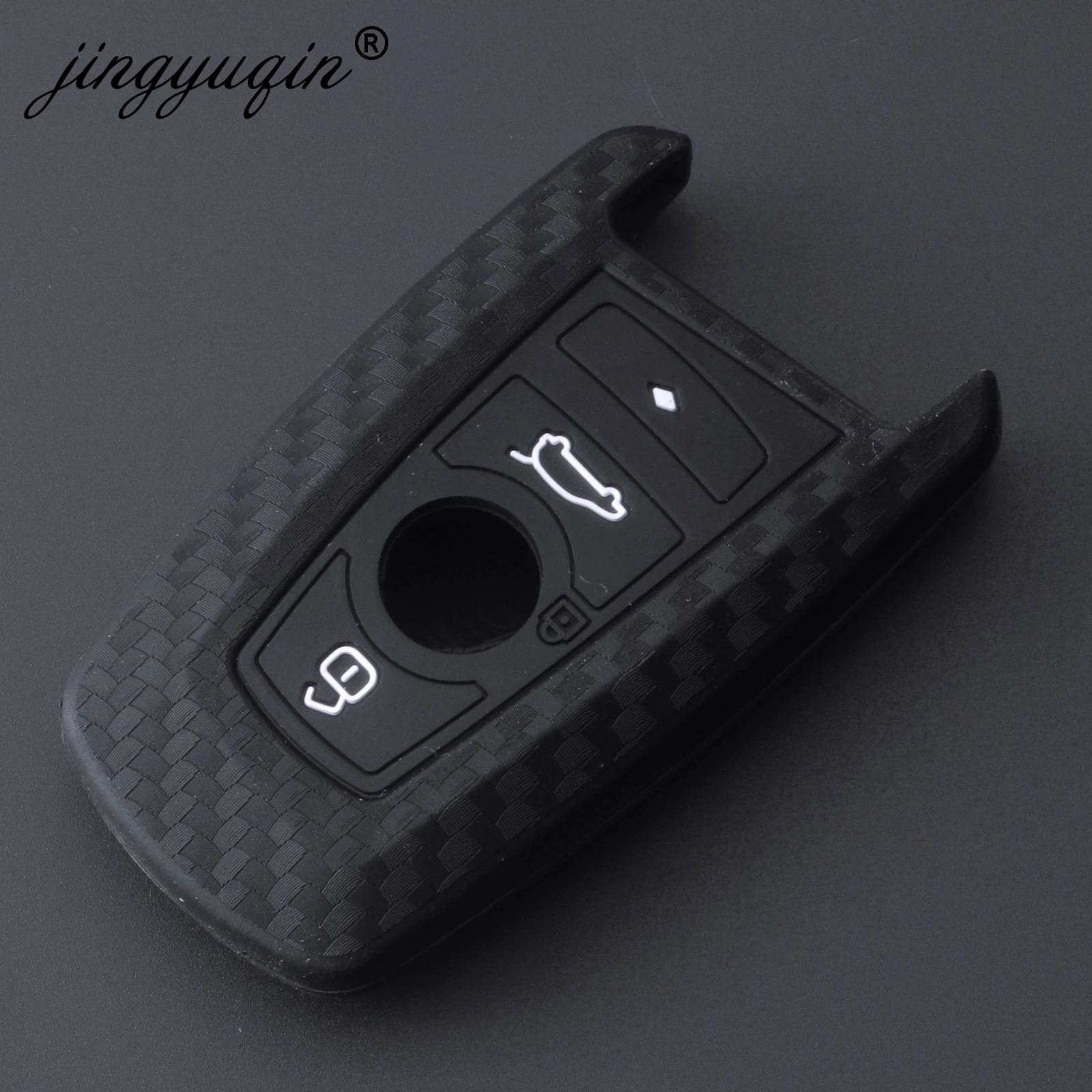 Jingyuqin новый силиконовый чехол для ключей защитный BMW F10 F20 F30 Z4 X1 X3 X4 M1 M2 M3 E90 2 3 5 7