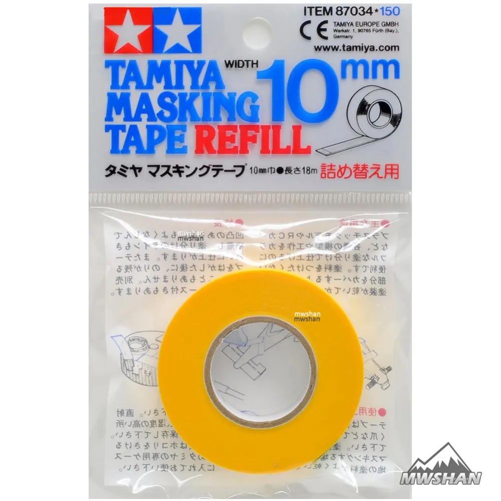 Tamiya 87034 модель маскирующая лента Заправка для 87031 ширина 10 мм длина 18 м Модель Инструменты для рисования аксессуары DIY