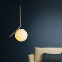 modern glass ball led pendant lights hanglamp nordic simple pendant lamp hanging lamp for bedroom bathroom bar home lighting
