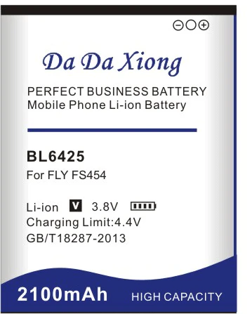 Аккумулятор Da Xiong 2100 мАч BL6425 для мобильного телефона Fly FS454 Nimbus 8 FS455 11 FS456 14 FS457 15 |