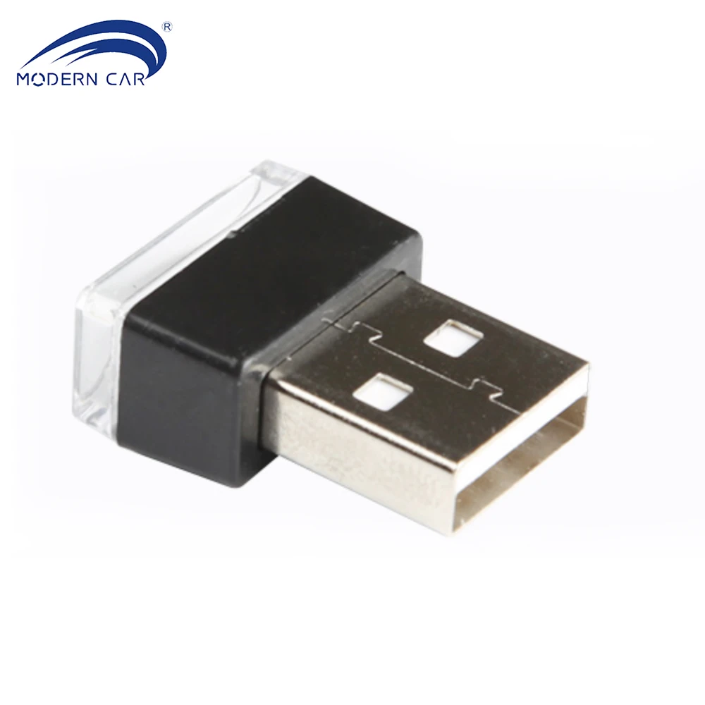 Современная автомобильная светодиодная атмосферная лампа 2X USB T10 W5W декоративная