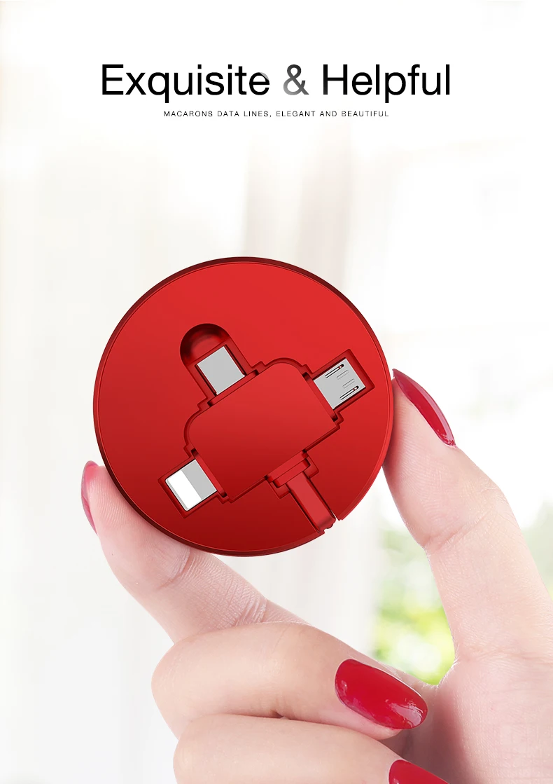 CAFELE USB Micro кабель type C кабель для samsung huawei Xiaomi зарядный кабель для iphone 8 7 6 Универсальный Выдвижной 3 в 1 порт