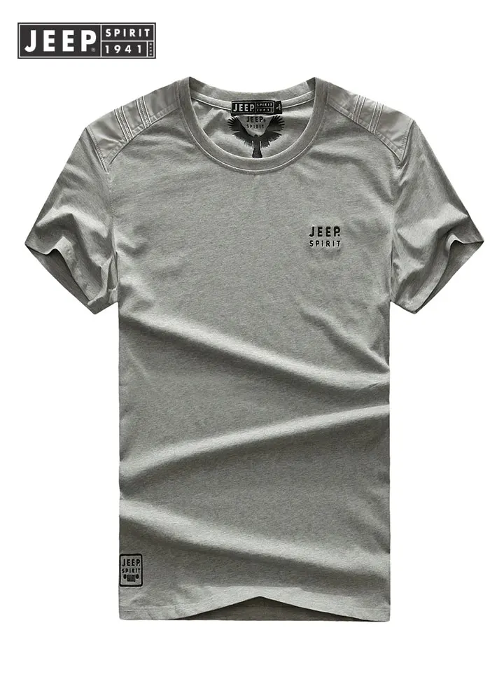 JEEP одежда 2019 летние новые футболки мужские хлопковые однотонные с короткими
