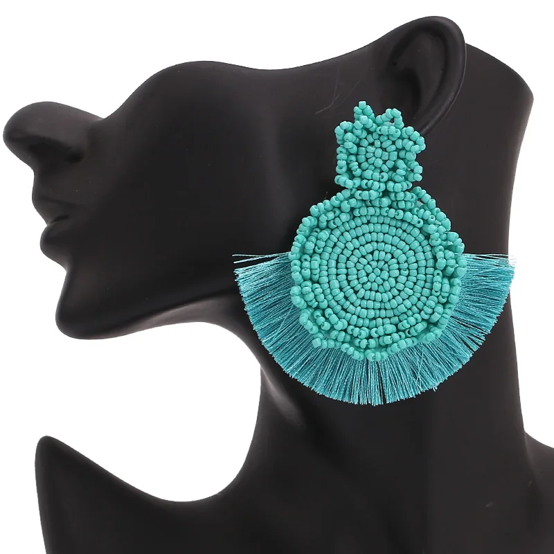 Серьги-капельки Sehuroan Oorbellen серьги-капельки Voor Vrouwen Kleurrijke сережки sierden модные
