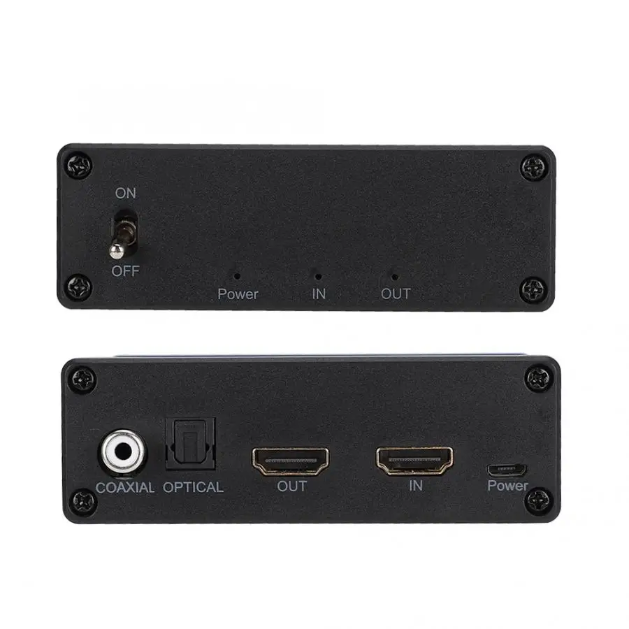 Аудио конвертер с регулятором громкости HDMI 2,0 аудио преобразователь HDMI в HDMI левый и правый 4K x 2K ЦАП