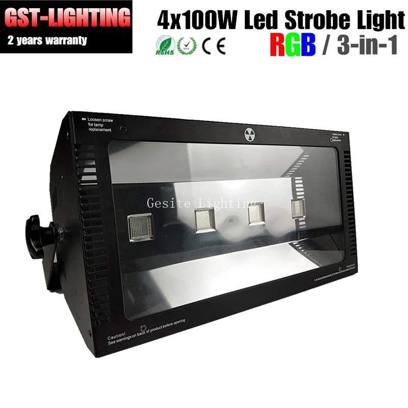 4 шт. 400 Вт RGB светодиодный стробоскосветильник для dj Flash f дискотевечерние KTV сцены