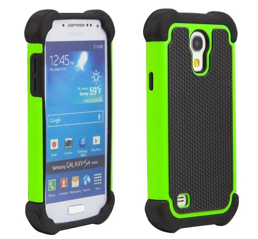 For Galaxy S4 Mini Case Drop Protection Armor Defender Hybrid Dual Cover Protective Samsung i9190 i9195 |