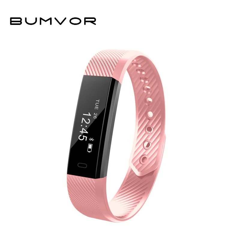Смарт браслет BUMVOR Smartch ID115 Bluetooth шагомер фитнес трекер часы с пультом