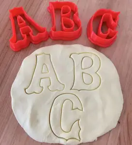 Инструмент для торта Алфавит резак рыбьей хвост пластиковая искусственная помадка тиснение штамп Пресс для украшения торта инструменты sugarcraft