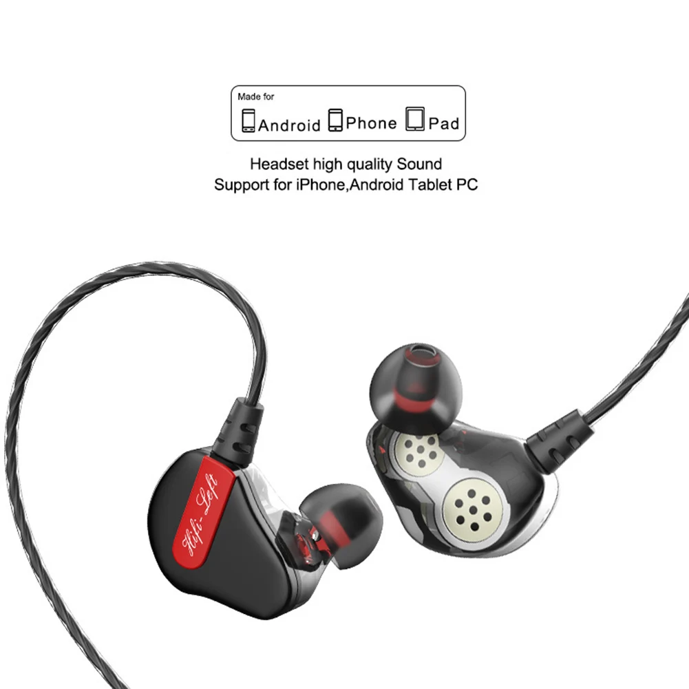 Горячая продажа HIFI тяжелый бас стерео спортивная игра в ухо наушники для iPhone Android