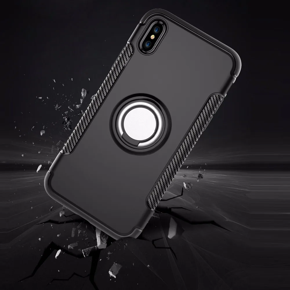 Чехол GrassRoot для iPhone7 автомобильный держатель магнитный присоской кольцо на палец