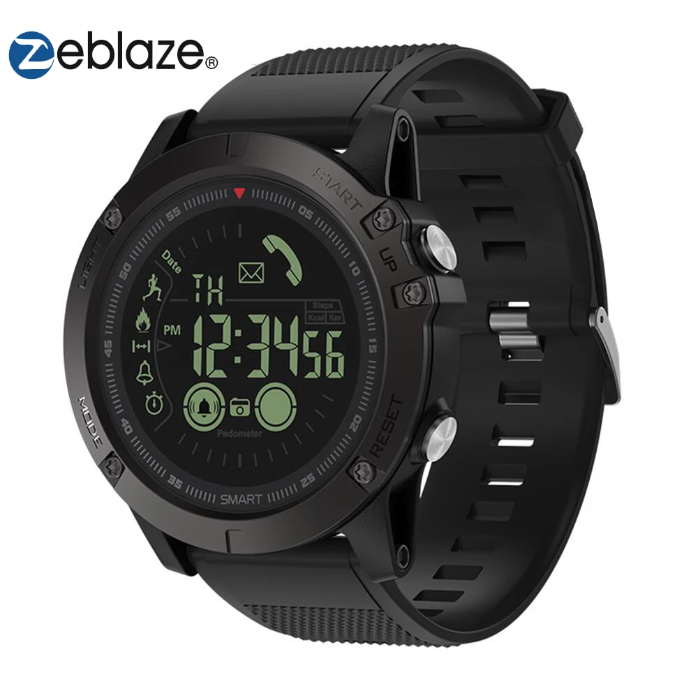 Zeblaze VIBE 3 Flagship Rugged Smartwatch 33-month Standby Time 24h All-Weather Monitoring Smart Watch Men For IOS Android | Электроника