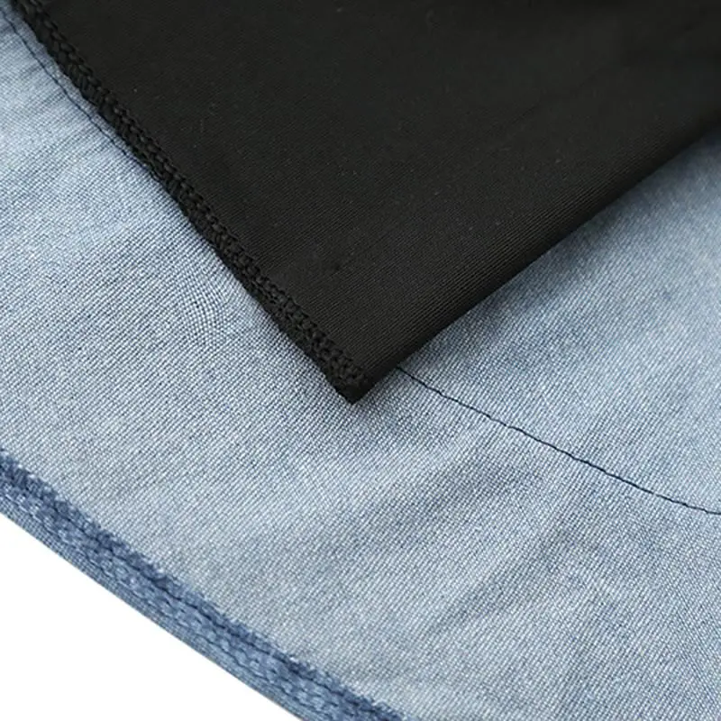 

2019 Korean Style Denim Skirts Women Skirt Hight Waist Female Casual Lace Up Jean Skirt