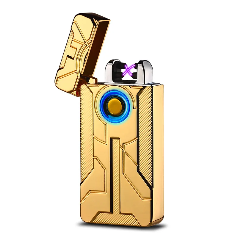 Металлическая ветрозащитная зажигалка с импульсным зажиганием и USB