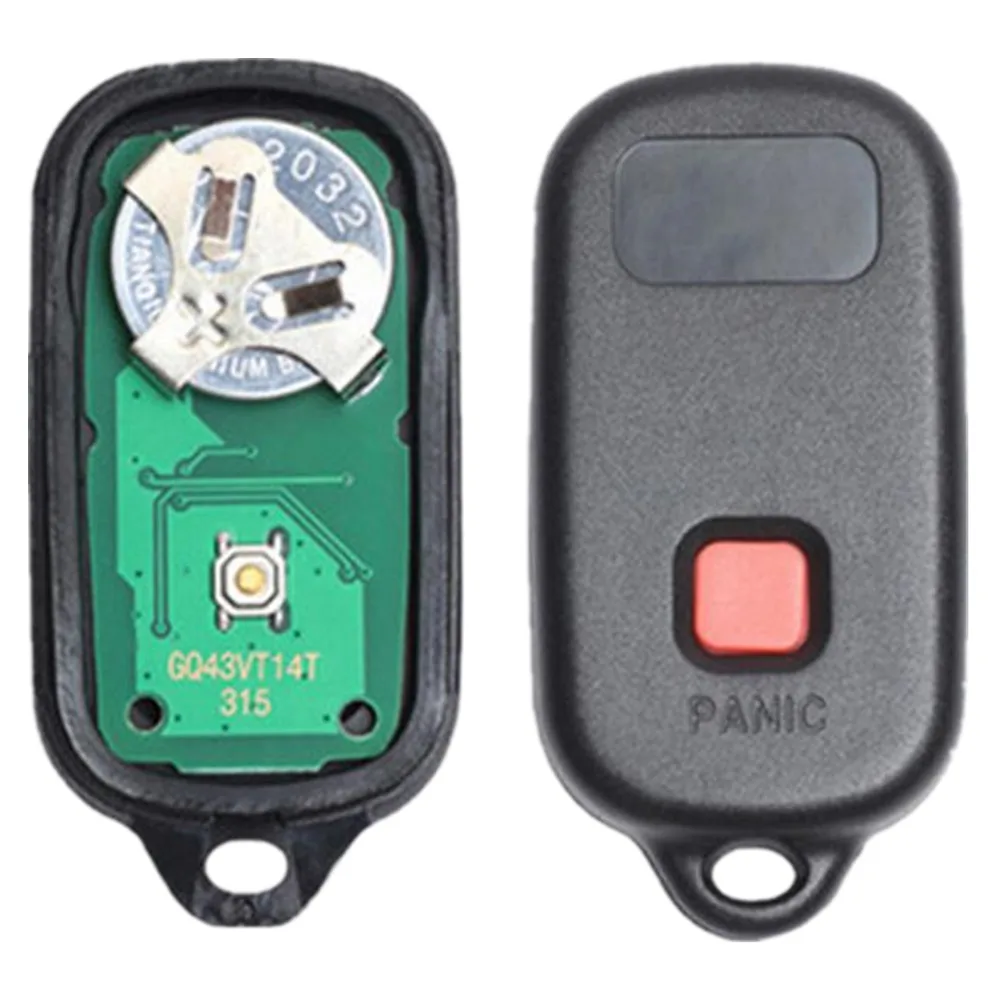 KEYECU 2 шт./лот 3 + 1 кнопки дистанционного ключа Fob для Toyota Camry 2002-2006 Solara 2002-2003 FCC ID: GQ43VT14T