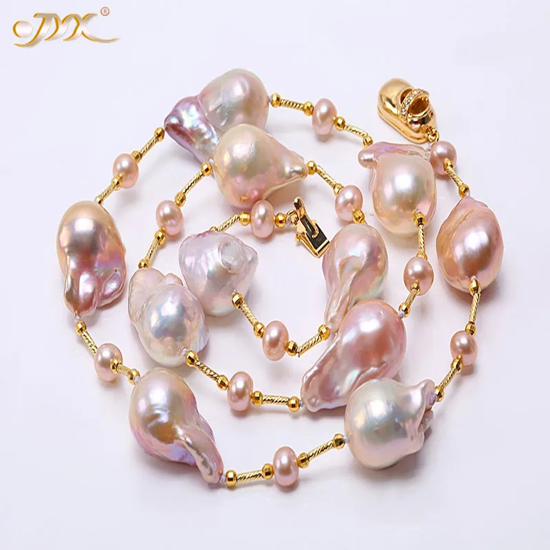 

JYX Baroque Freshwater Cultured Pearl Necklace Party Jewery for Women Gift AAA 25 Inches