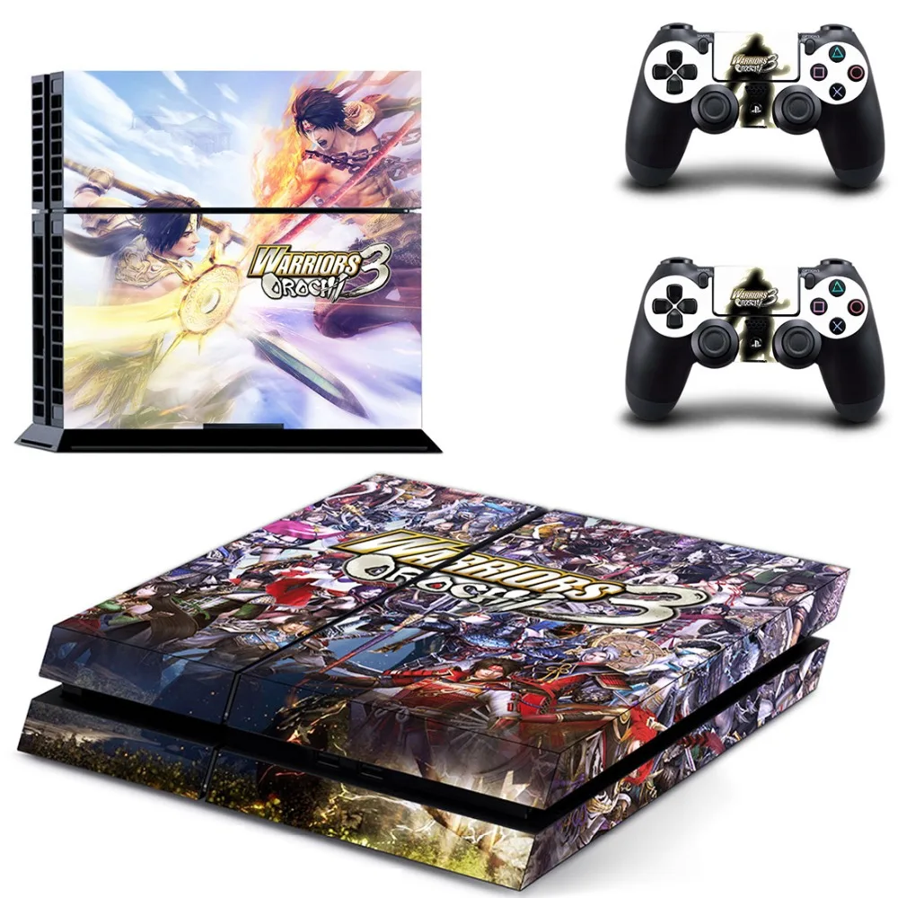 Warriors Orochi 3 PS4 переводная картинка наклейка для Sony PlayStation 4 консоли и 2 контроллера