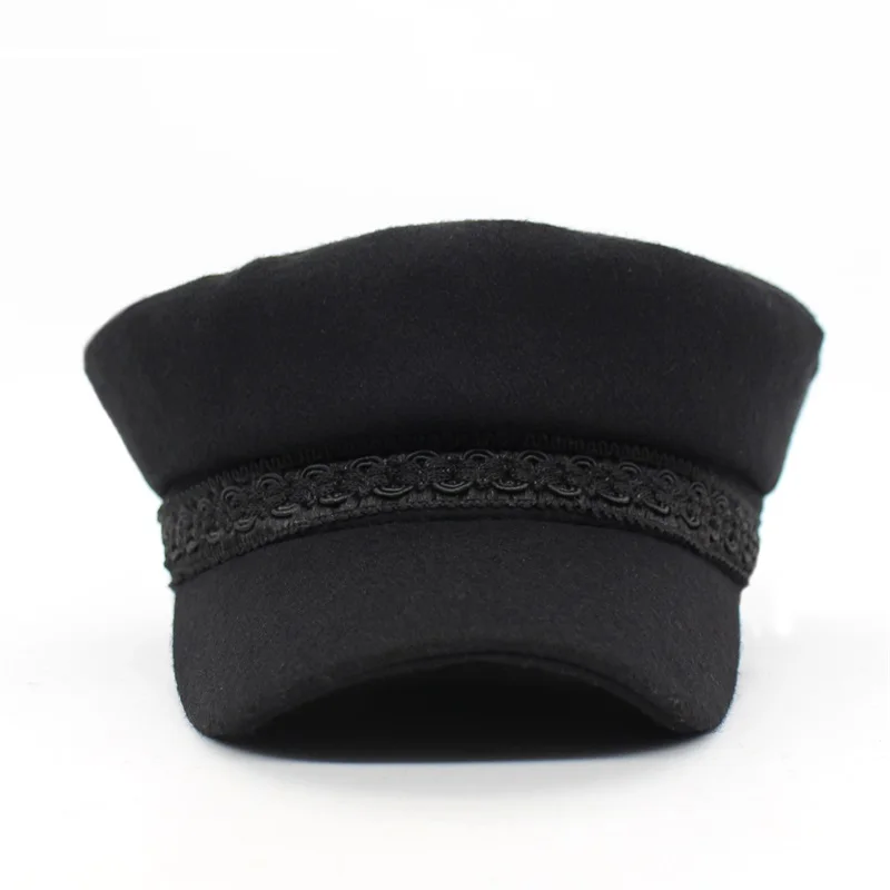 Minhui 2018 Новая модная кружевная черная шляпа женские военные шляпы Gorras женская