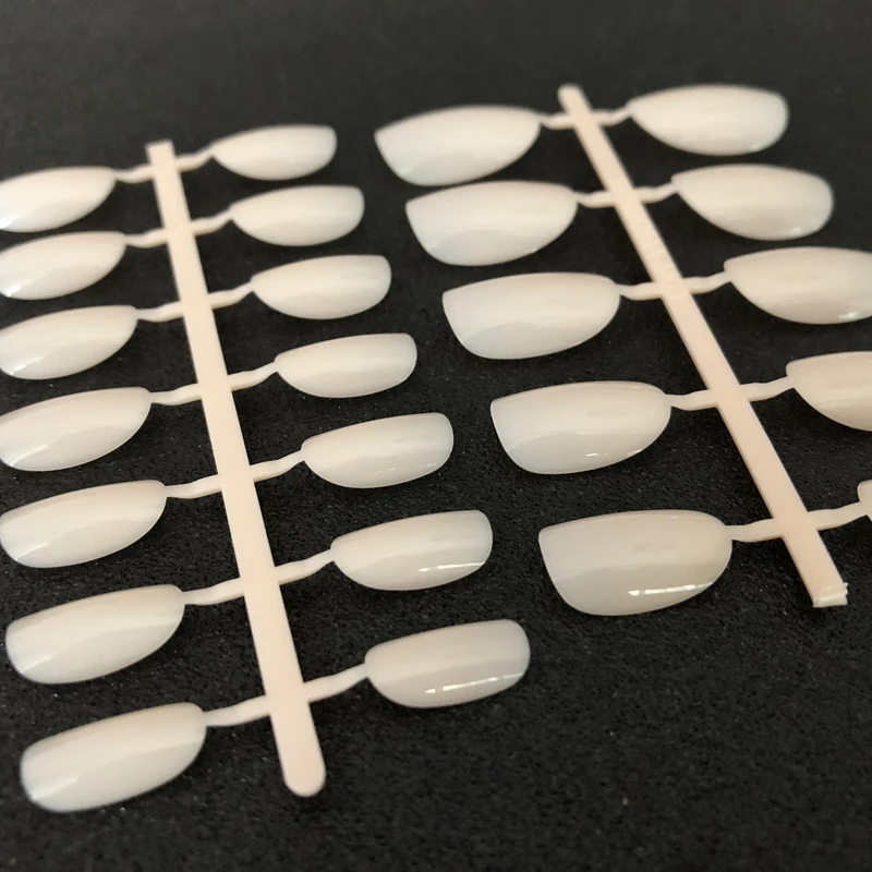 

Candy Milk Skin colour UV Gel Cover False Nails Shiny round head Fake Nails Tips Full Wrap gel nail polish Faux ongles DIY #02