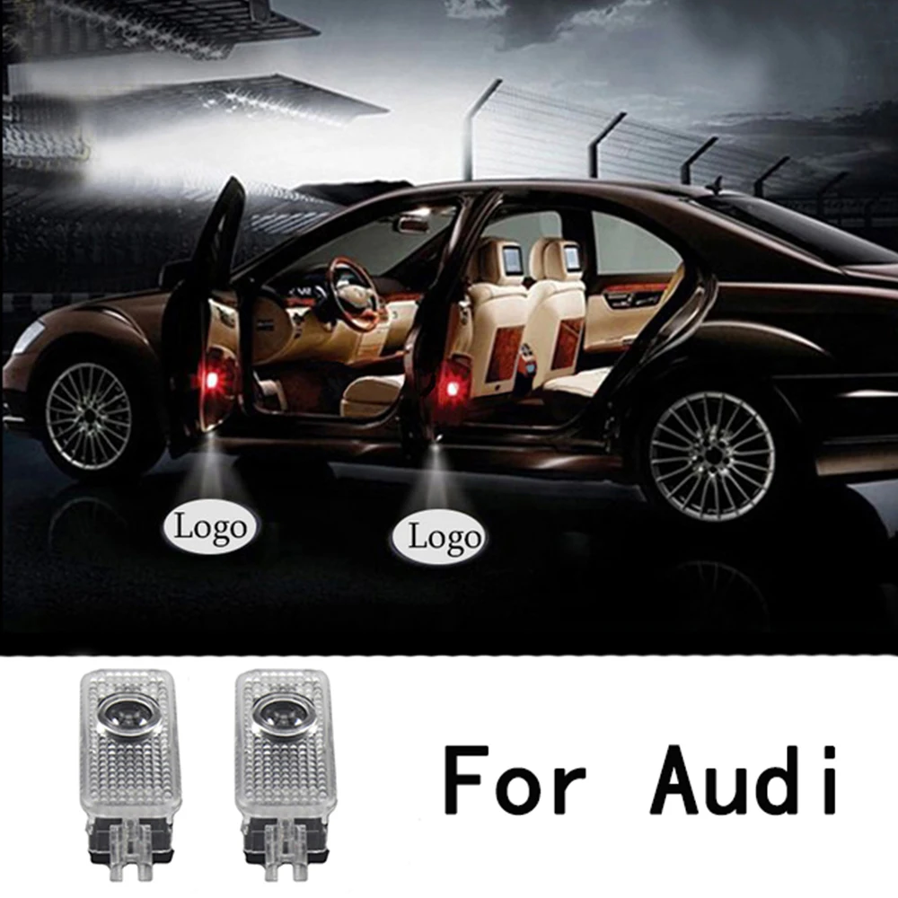 Для Audi A8/A6L/A5/A6/A4L/A3/A4/A1/R8/TT/Q7/Q5/A8/A7/A3/Q3 светодиодный светильник Тень логотип 2