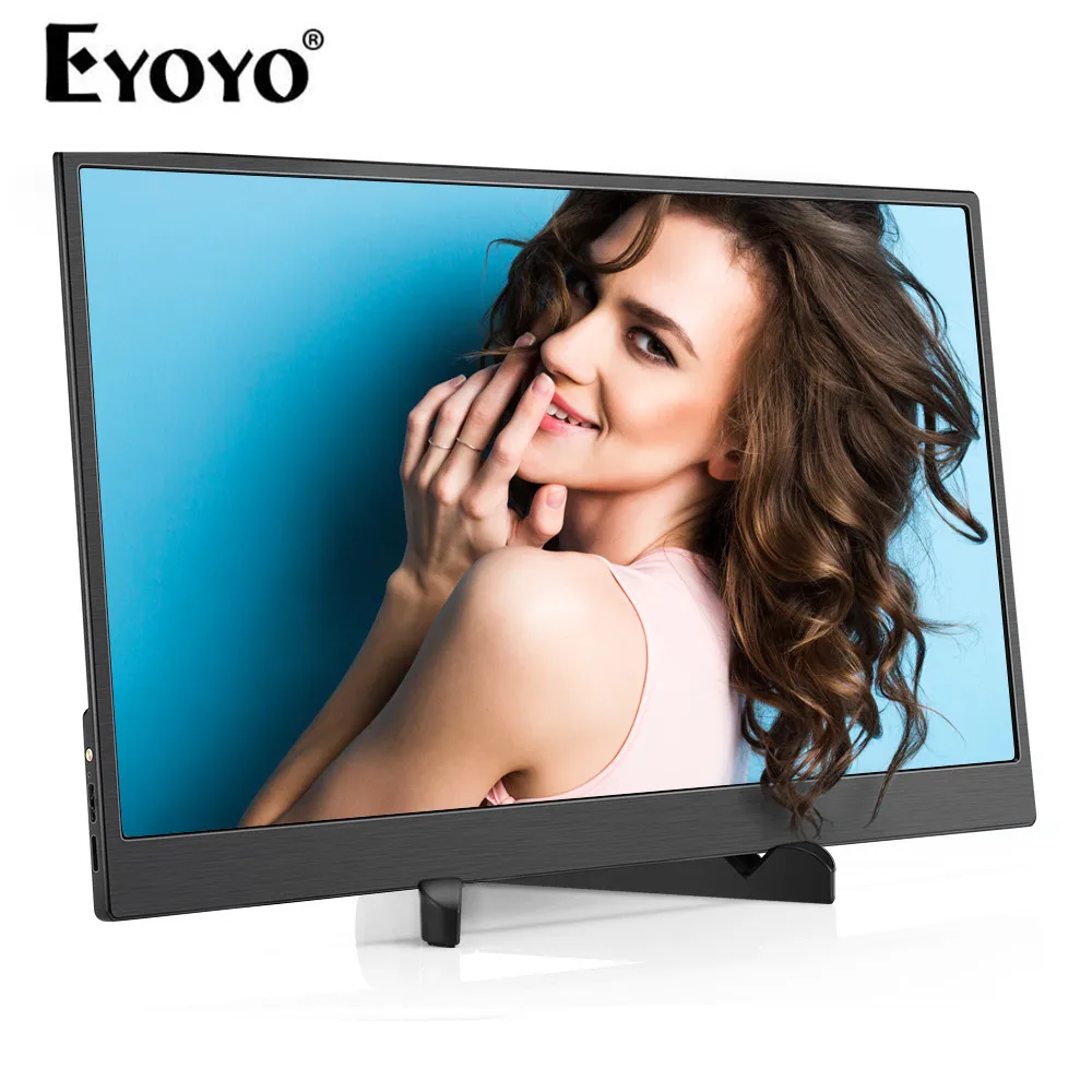 Eyoyo EM15H 15," дюймовый игровой монитор 1920x1080 178 градусов HDR дисплей второй экран для ноутбука с USB-C и HDMI входами