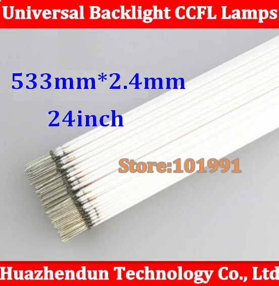 50Pcs High Quality FreeShipping 23.6 inch wide screen LCD CCFL lamp 533mm x 2.4mm ccfl backlight 533mm ccfl backlight tube