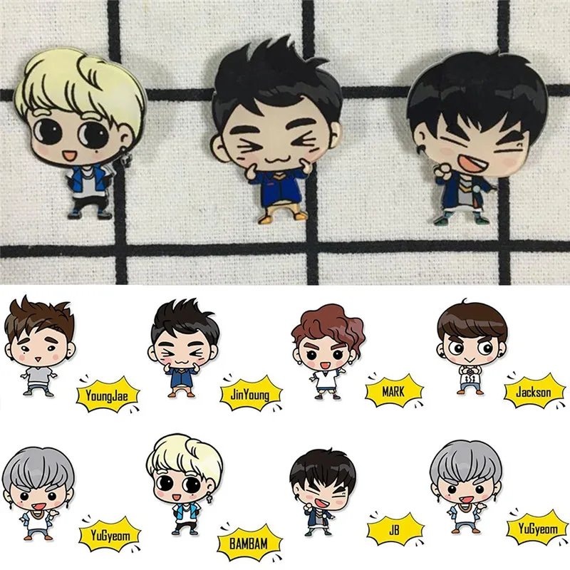 Корейская версия KPOP GOT7 мультфильм акриловый значок брошь заколка аксессуары для