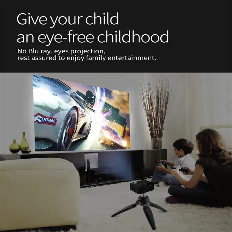 T200 светодиодный мини проектор HD Портативный HDMI USB AV Поддержка Мощность Bank зарядное устройство мини-проектор