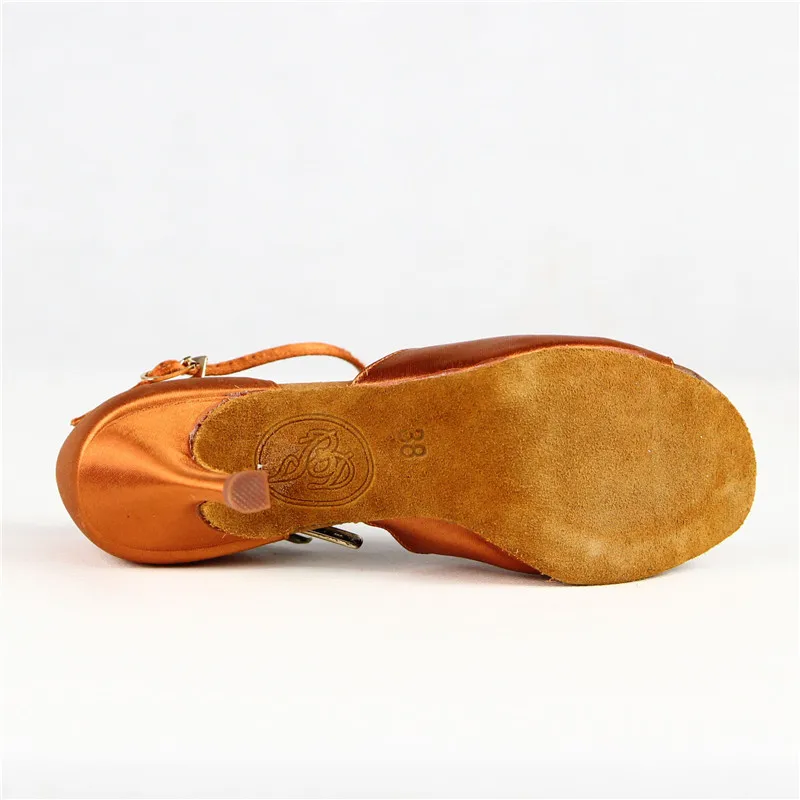 Женские латинские танцевальные туфли BD 224 мягкая подошва высокий тонкий каблук