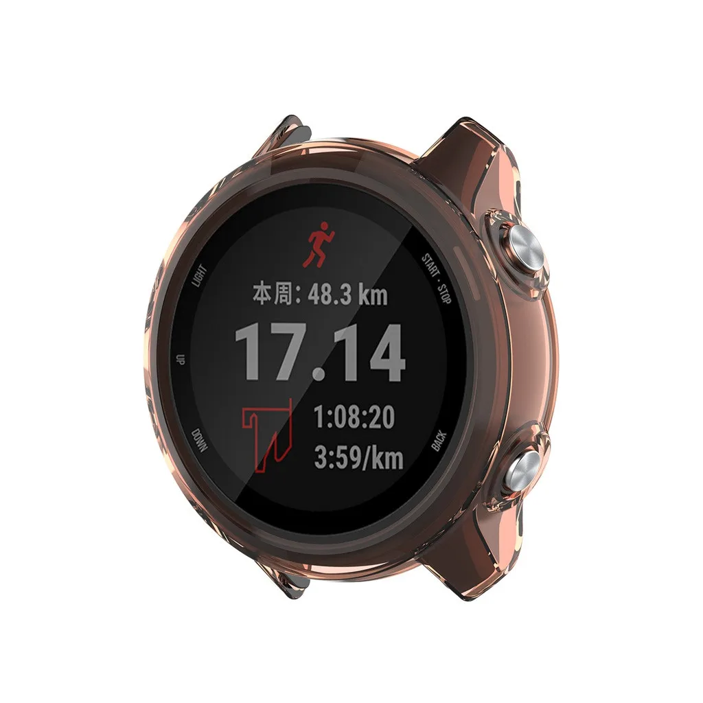 Прозрачный ТПУ Рамка протектор чехол для часов оболочка для Garmin Forerunner 245 M/245 Смарт часы носимые Аксессуары#624
