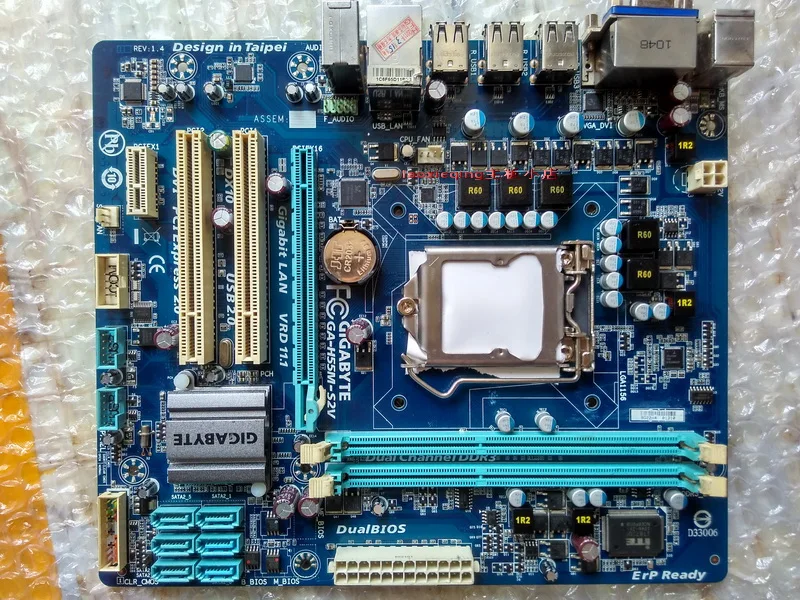 Бесплатная доставка оригинальная десктопная материнская плата для Gigabyte GA H55M S2V