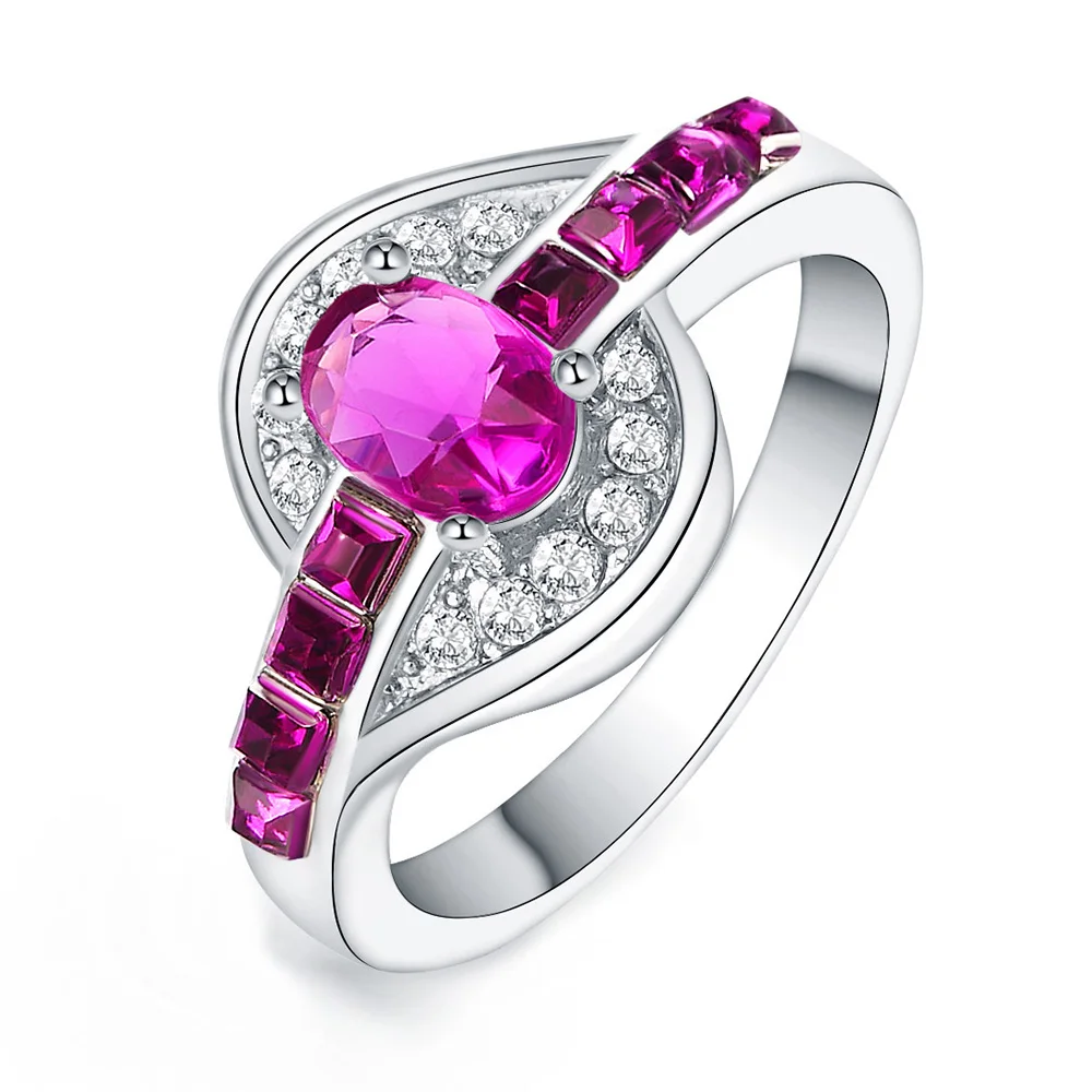 Оптовая продажа Женское Обручальное кольцо с искусственными кристаллами