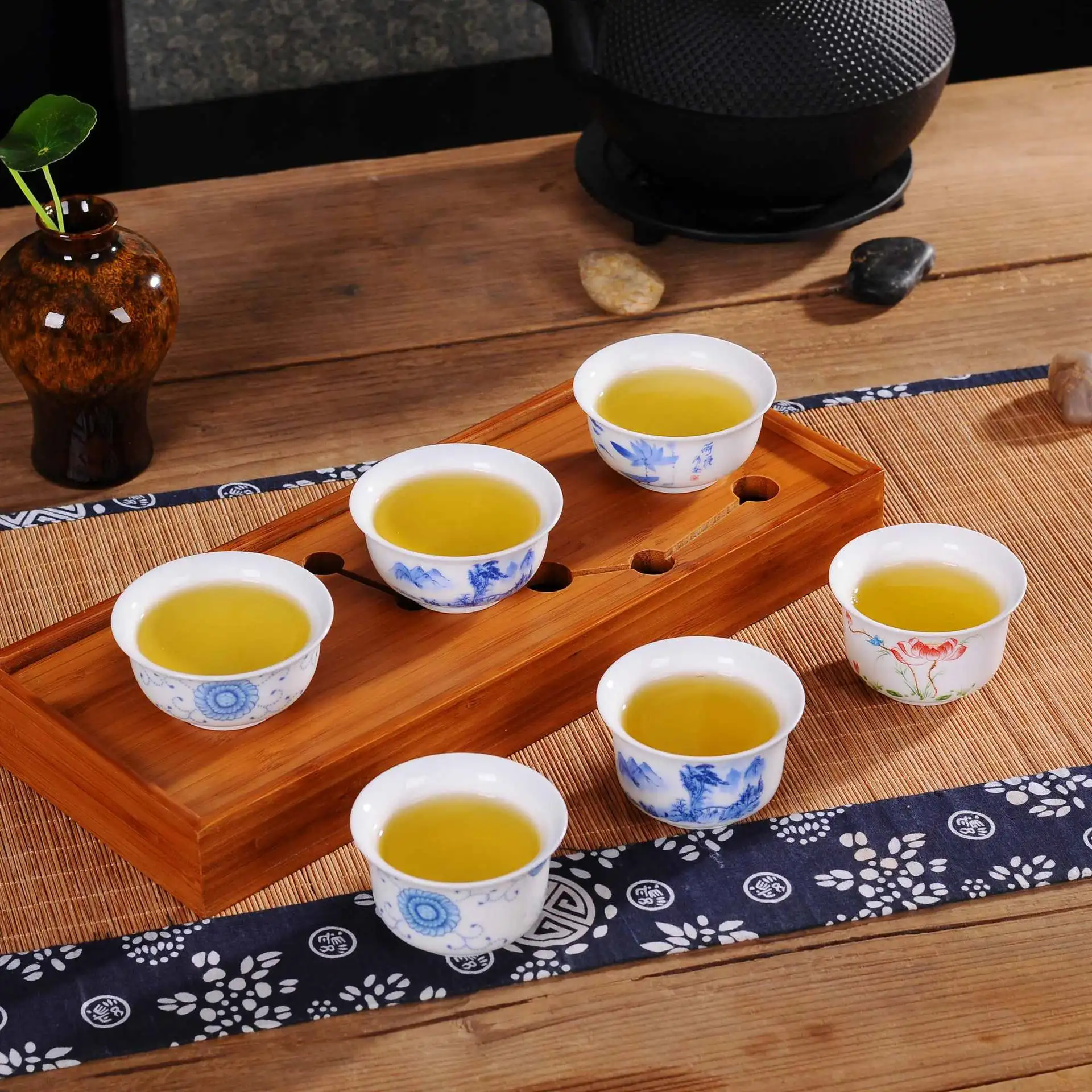 Новый год 1 шт 50 мл керамический Tureen высокое качество чайная чашка чайный набор