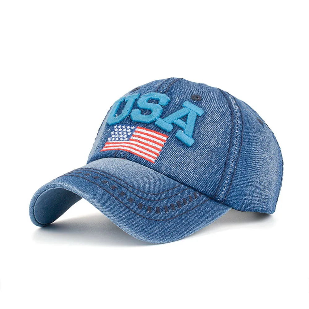 Джинсовая бейсбольная кепка со стразами женская и мужская США Snapback хип хоп