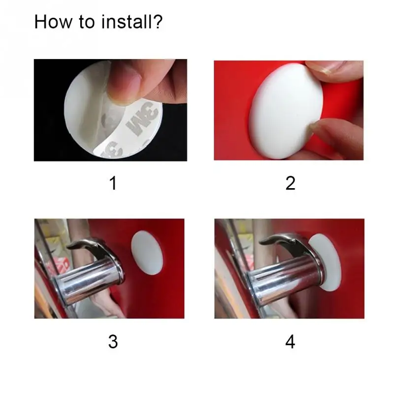 Силиконовые бесшумные двери задняя стенка анти-столкновения коврик