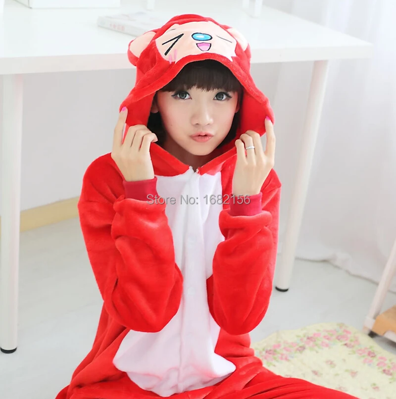 Пижама кигуруми из фланели в стиле аниме|costume adult|cosplay costumeanime onesie |