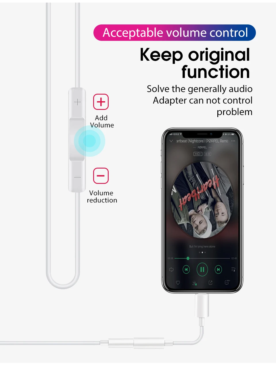 Для apple lightning до 3,5 мм разъем для наушников адаптер aux аудио конвертер для iPhone xs max xr x 8 7 plus Кабель IOS 12 11
