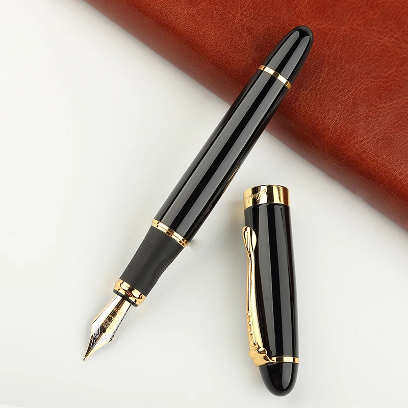Ручка перьевая JINHAO X Iraurita полностью Металлическая Золотая Роскошная карандаш с