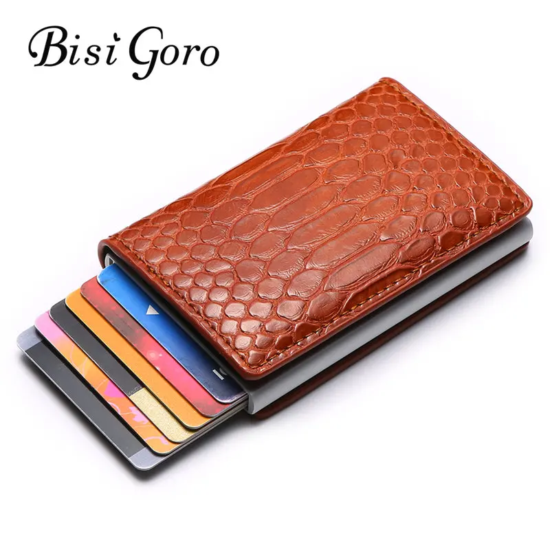BISI GORO 2020 RFID держатель для карт высокое качество чемодан Блокировка кошелек