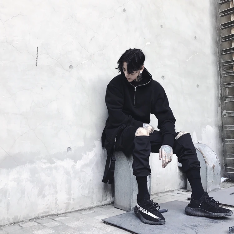 Новинка 2017 Свободные Комбинезоны с большими карманами для подростков на молнии