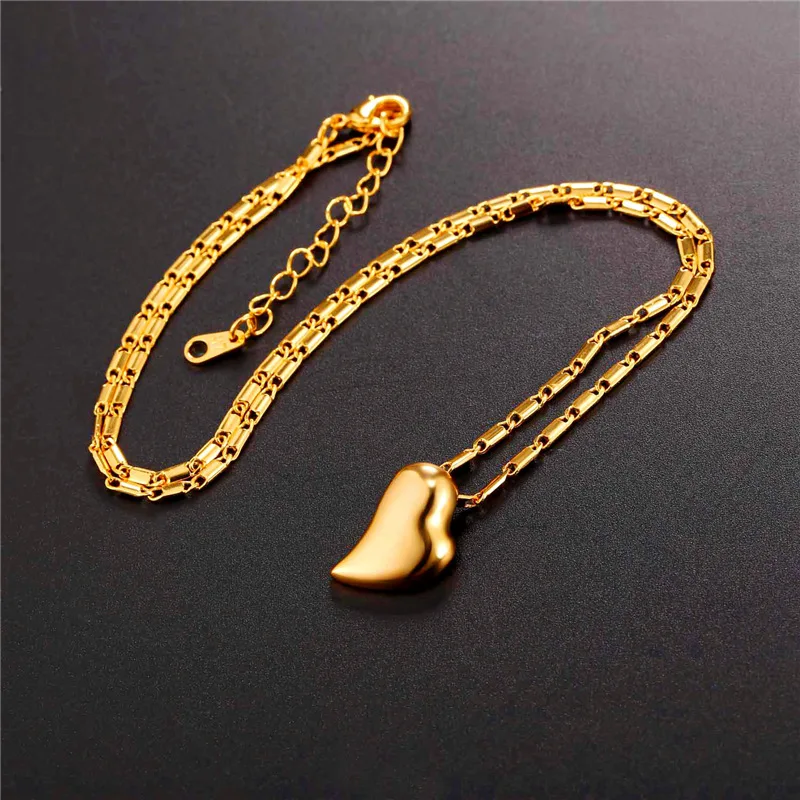 Starlord милый кулон в форме сердца ожерелье Любовь Ювелирные изделия золотой цвет