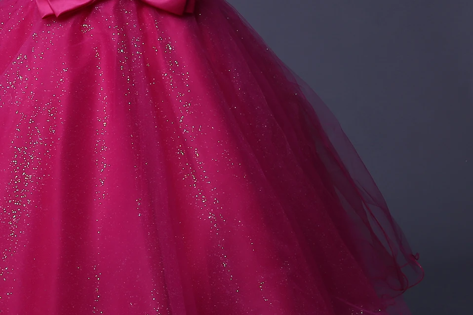 Cutestyles модное розово-Красное Кружевное платье для девушек платья дня рождения