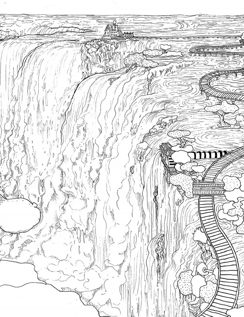 Утопия: книга раскраска для взрослых DES MONDES A COLORIER модная снятия стресса и