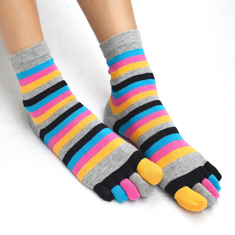 Модные носки с пятью пальцами для девочек Calcetines хлопковые повседневные Мягкие